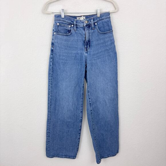 Madewell Denim - Madewell Womens Perfect Vintage Wide Leg Jean Size 27 Stretch Casual Denim Blue